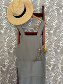 Cross Back Cotton Apron – Adult, One-Size-Fits-Most (Easy-On, No-Tie Design)