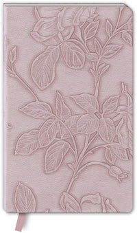 Softcover Journal Lilac by Punch Studio, Vegan Leather Journal with Embossed Details & Ribbon Bookmark
