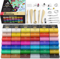 Arteza Oven Bake Clay Set 42 Colors (1oz each) with Tools and Accessories – Polymer Clay Craft Kit