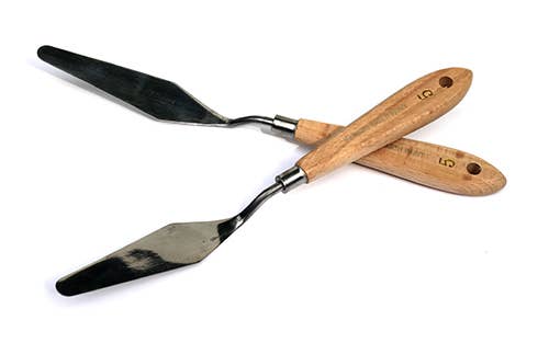 Wooden Palette Knife – 9.25 in Oil Painting Mixing Tool, by Natural Earth Paint