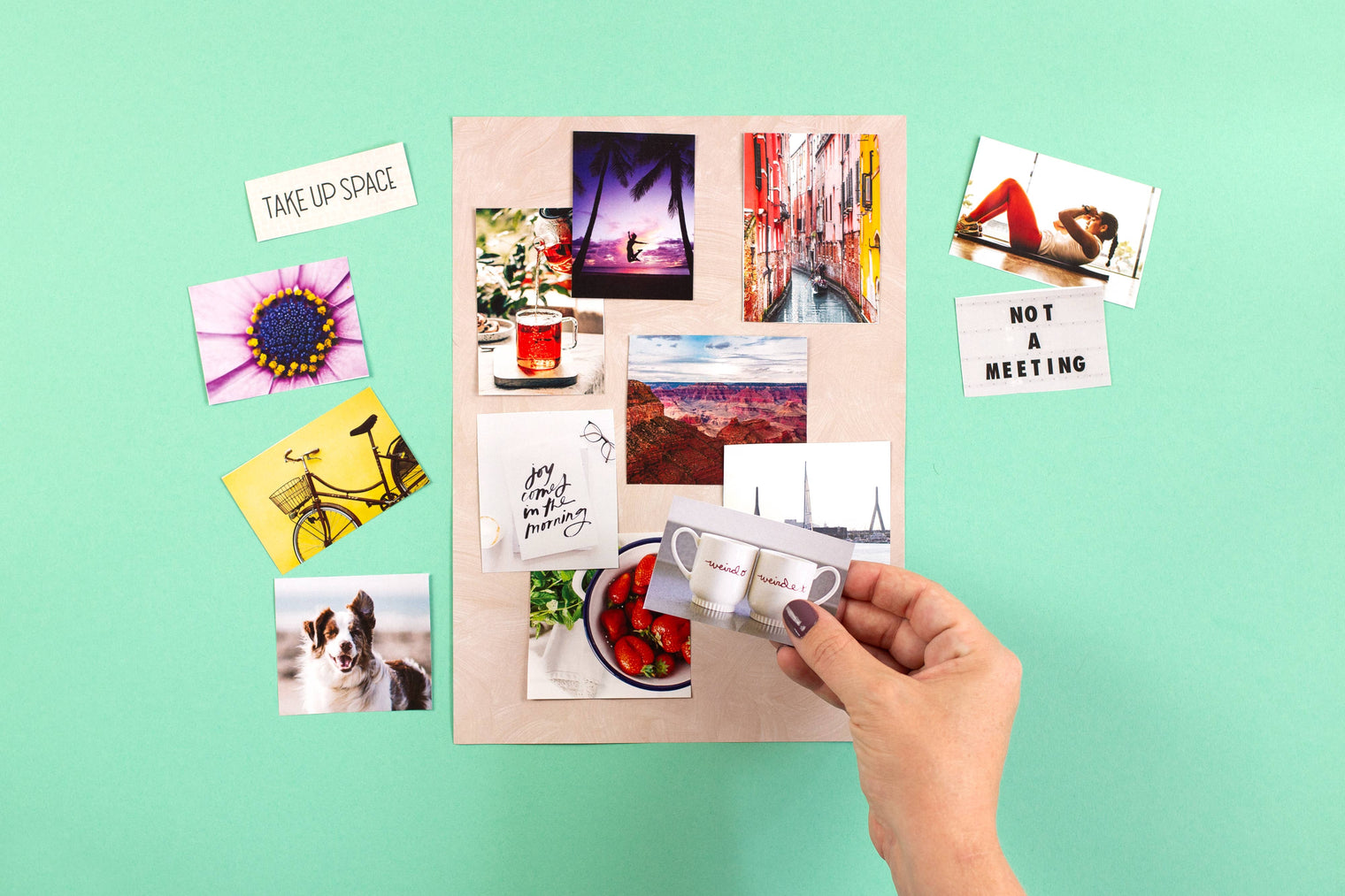 The Vision Board Book – 700+ Words & Images Vision Board Kit by Free Period Press
