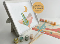 Zen Desert Meditative Paint by Number Kit – Easel Gift Set, Breathe People