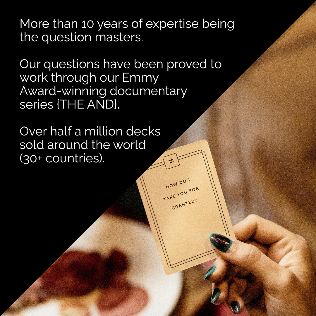 {THE AND} Couples Edition Card Game – 199 Deep Conversation Questions for Couples, Connection & Meaningful Communication