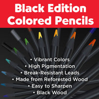 Black Edition Colored Pencils – Super Soft 12 Pack Gift Tin, by Faber-Castell