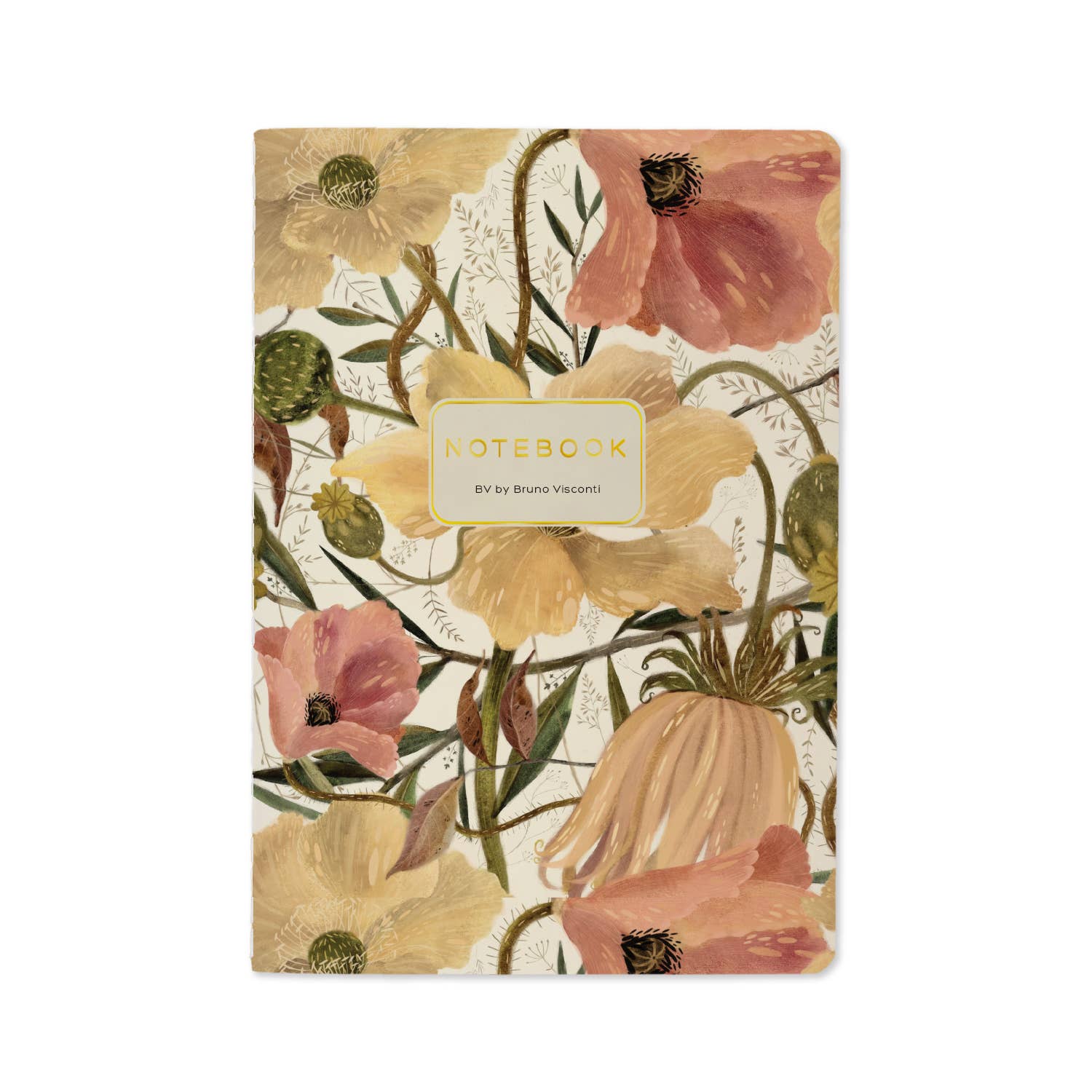 Soft Petals Notebook – Ruled Journal 8.27 x 5.83 in, 40 Pages, BV by Bruno Visconti