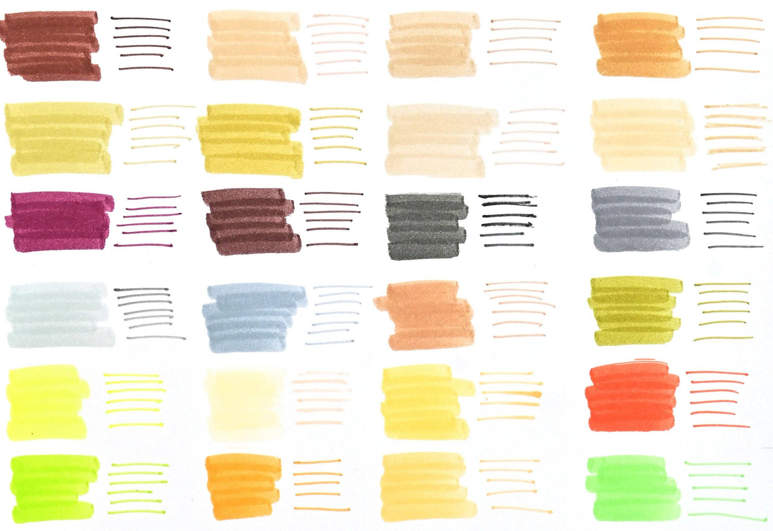Studio Series Dual-Tip Skin Tone Markers Set of 24 – Fine Tip & Brush Tip Illustration Markers