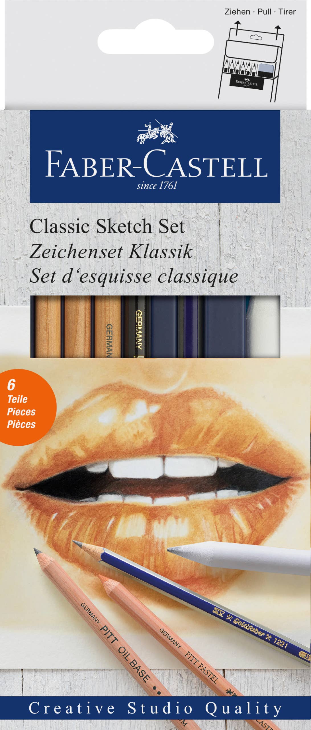 Goldfaber Classic Sketch Set for Drawing (Graphite & Pastel Pencils), by Faber-Castell