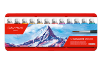 Studio Gouache Paint Set – Box of 12 x 10 ml Tubes, by Caran d’Ache