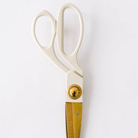 Ivory & Gold Heirloom Scissors with Case – Sage Green Vegan Leather Set, by Good Juju Ink