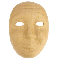 Paper Mache Blank Face Mask – 8" DIY Craft & Expression Mask