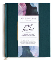 Grief Journal, Guided Grief & Memory Journal – Teal & Sand