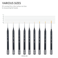 Mastercraft 9-Piece Miniature Painting Brush Set – Ultra Fine Detail Brushes for Models & Miniatures, by ARTIFY