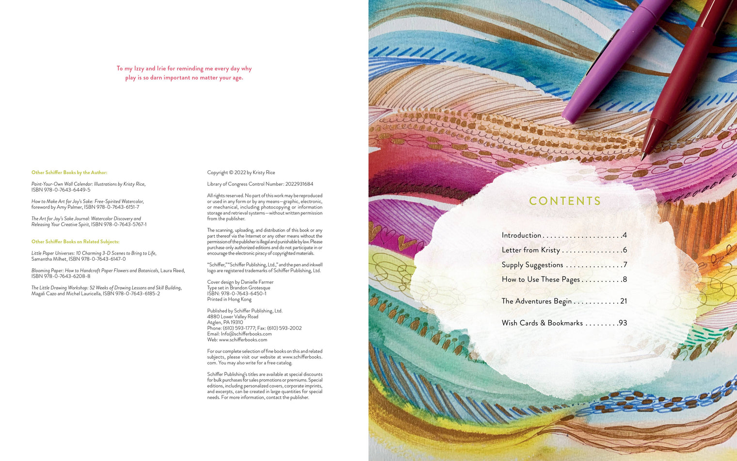 Mixed-Media Adventures with Kristy Rice – A Noncoloring Book (96 Pages)