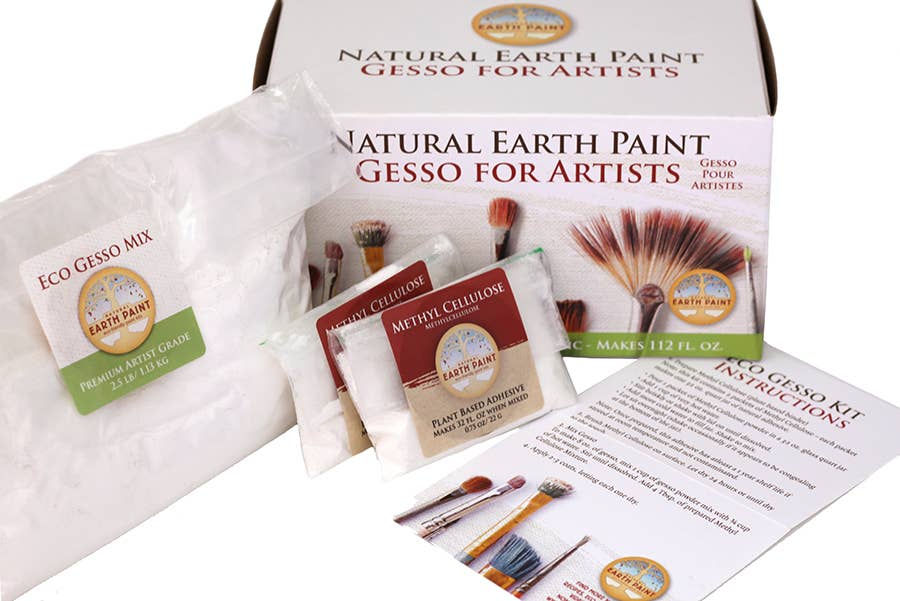 Eco Gesso Kit – Vegan Archival Artist Primer Set, by Natural Earth Paint
