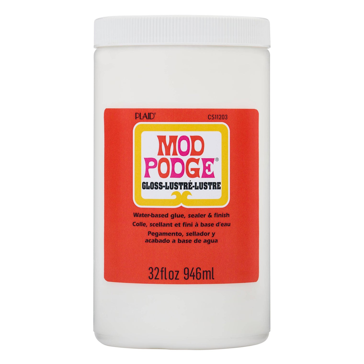 Mod Podge Gloss – All-in-One Glue, Sealer & Finish (Clear Gloss Formula)