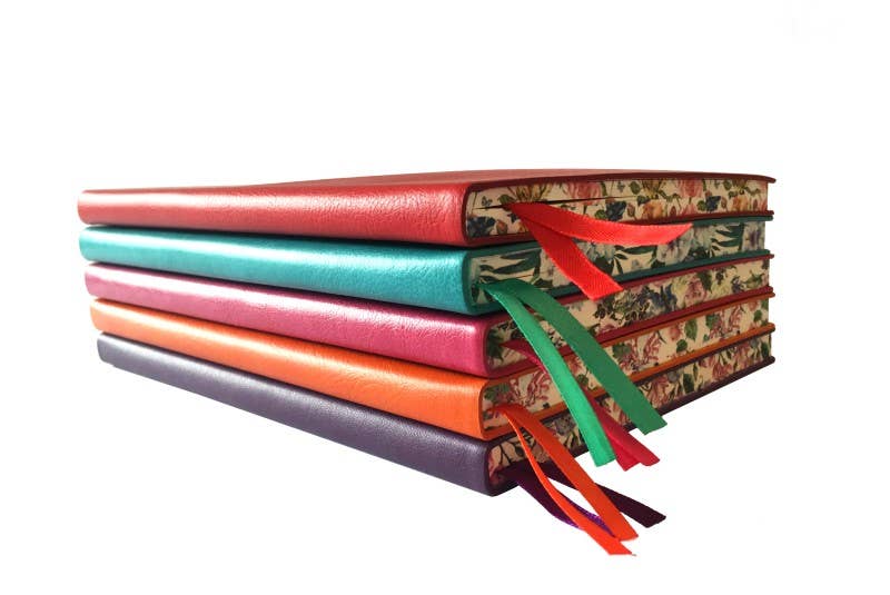Artisan Pink Journal by Flame Tree, Lined PU Leather Flexi-Bound Journal with Decorative Edges