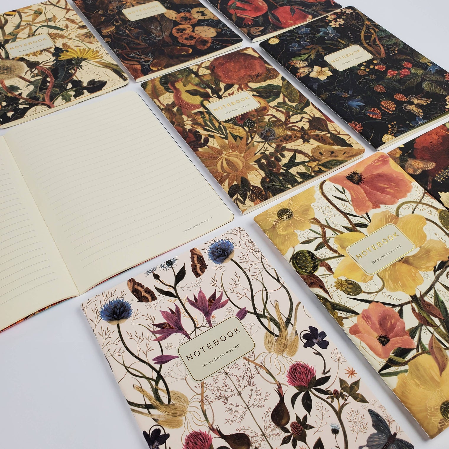 Soft Petals Notebook – Ruled Journal 8.27 x 5.83 in, 40 Pages, BV by Bruno Visconti