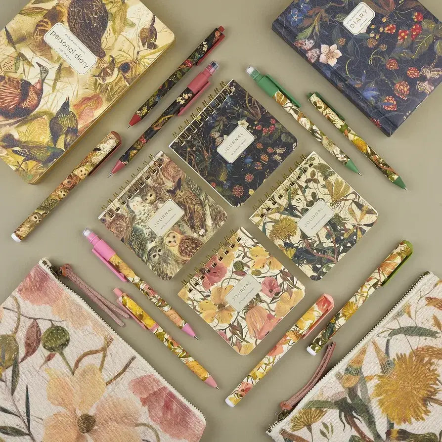 Pocket Size Art Journal, Forest Flowers – Ruled Pocket Notebook 60 Pages, BV by Bruno Visconti
