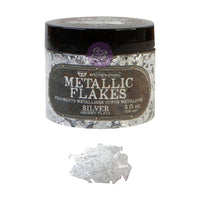 Prima Marketing Art Ingredients Metal Flakes Silver – 30g Craft Flakes Jar