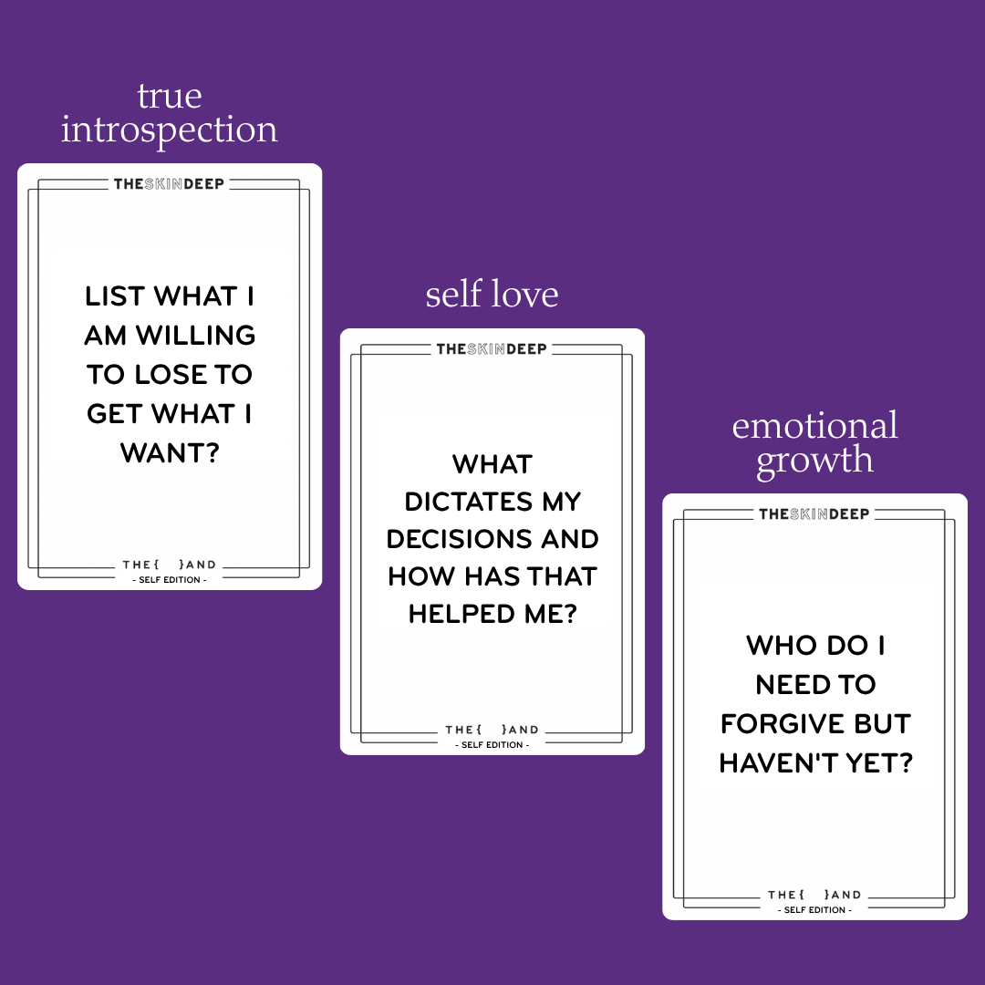 {THE AND} Self Edition Card Game – 199 Thought-Provoking Questions for Self-Reflection & Meaningful Conversations