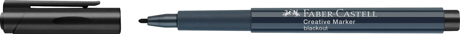 Creative Markers Black & White Set – 2 Multi-Surface Bullet Tip Pens, Faber-Castell