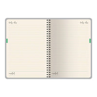 A6 ArtPlanner Spiral Weekly Diary, Black & White Hearts