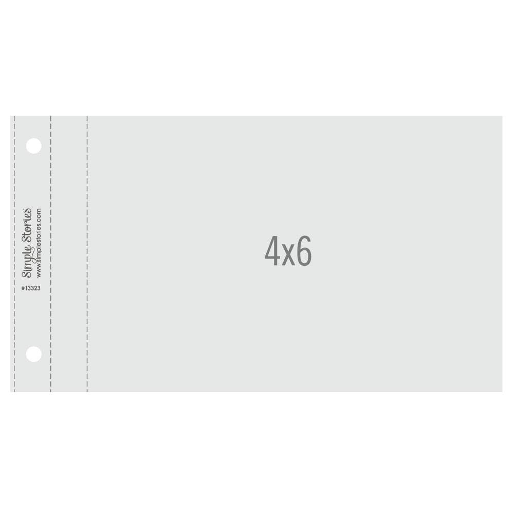 Simple Stories Blush 4x6 SN@P! Flipbook – 10 Pocket Page Photo Album Insert