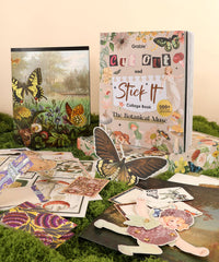 The Botanical Muse Collage Activity Book – 200+ Pages Mixed Media Collage Book