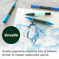 Albrecht Dürer Watercolor Markers, Grey Tones – Set of 5 Dual Tip Water-Soluble Markers, Faber-Castell