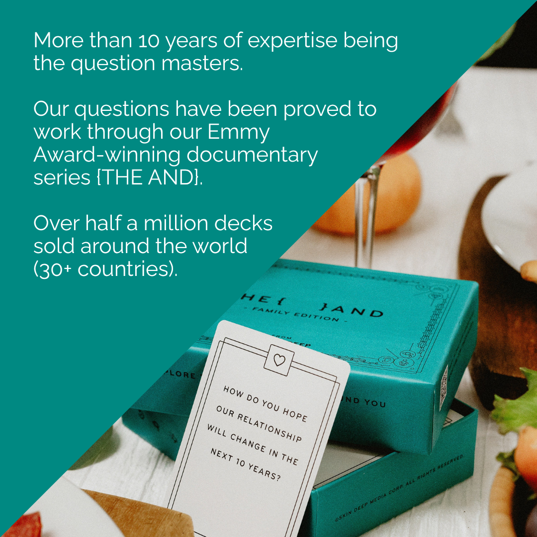 {THE AND} Family Edition Card Game – 199 Meaningful Conversation Questions for Family Connection & Deeper Understanding