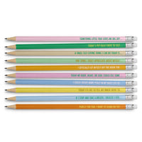 Self-Love, Self-Care & Self-Acceptance Pencil Set, Guided Journaling Pencils with Reflective Prompts (Set of 10)
