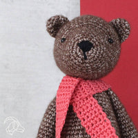 DIY Crochet Kit, Bobbi Bear – Amigurumi Crochet Kit (20 cm Finished Size)- 3 mm Crochet Hook NOT Included