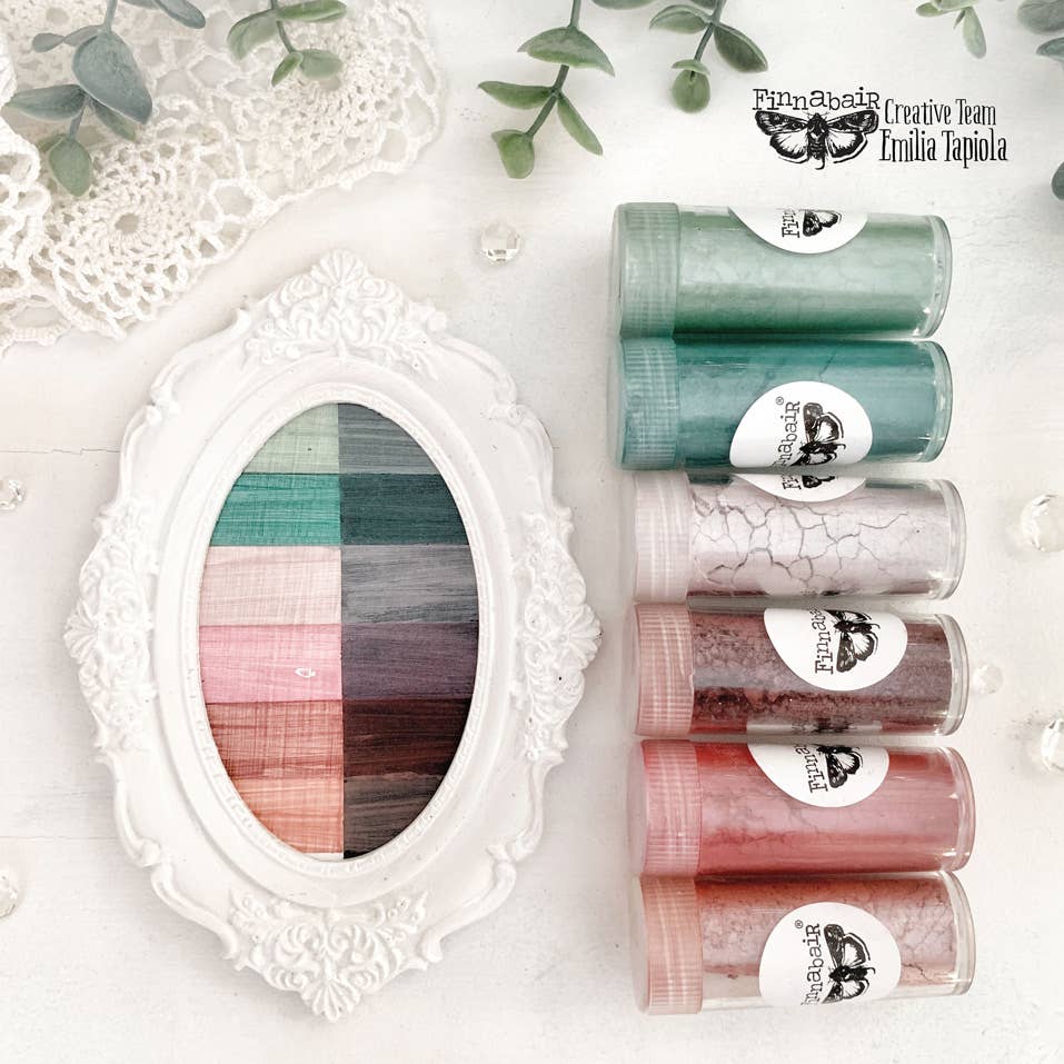 Prima Marketing Art Ingredients Mica Powder Set Vintage Roses – 6 x 7g Craft Pigment Powders