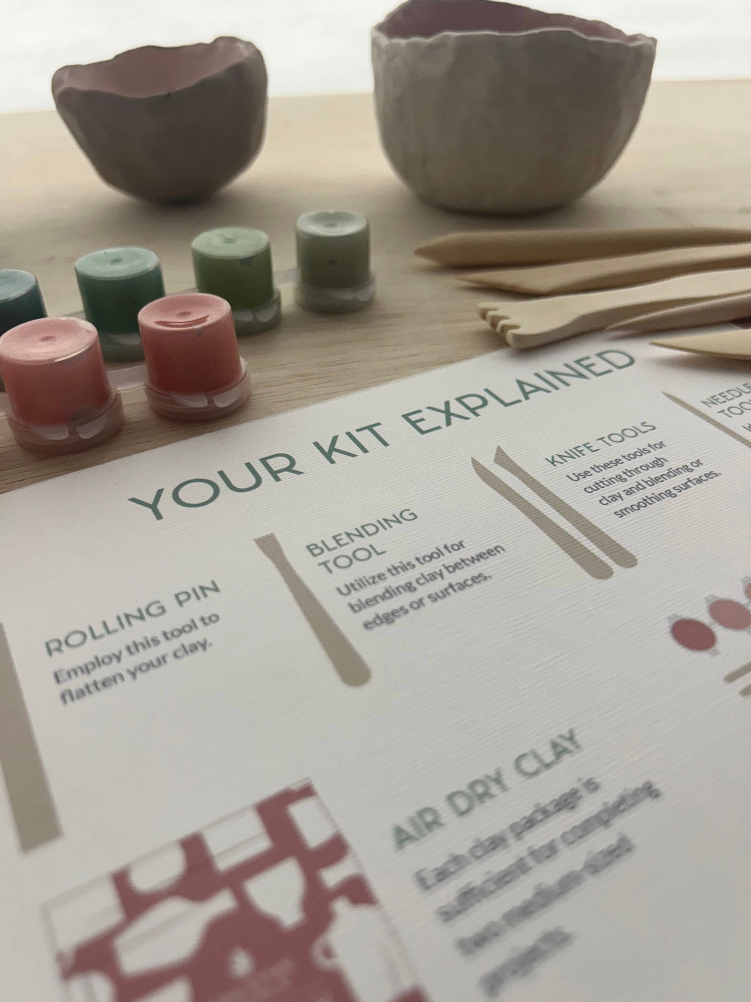 Deluxe Clay Date Activity Kit – Air Dry Clay Craft Set for Two, Breathe People