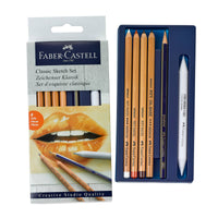 Goldfaber Classic Sketch Set for Drawing (Graphite & Pastel Pencils), by Faber-Castell