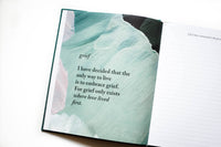 Grief Journal, Guided Grief & Memory Journal – Teal & Sand