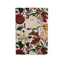 Peonies Notebook – Ruled Journal 8.27 x 5.83 in, 40 Pages, BV by Bruno Visconti