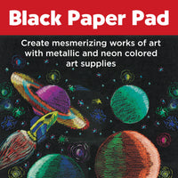 Black Paper Sketch Pad – 25 Sheets 9 x 12 in Heavy-Weight Drawing Paper, Faber-Castell